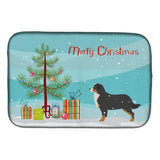 Caroline'S Treasures Bernese Mountain Dog Merry Christmas Tree Dish Drying Mat, 14 X 21