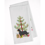 Bernese Mountain Dog Merry Christmas Tree White Kitchen Towel Set Of 2
