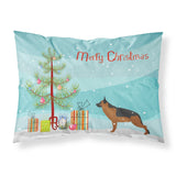Caroline'S Treasures Christmas Tree German Shepherd Merry Fabric Standard Pillowcase Bb2942Pillowcase