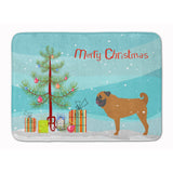 Caroline'S Treasures Pug Merry Christmas Tree Floor Mat, 19 X 27, Multicolor