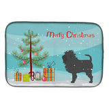 Caroline'S Treasures Affenpinscher Merry Christmas Tree Dish Drying Mat, 14 X 21