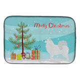 Caroline'S Treasures Samoyed Merry Christmas Tree Dish Drying Mat, 14 X 21