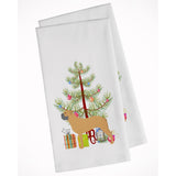 Bullmastiff Merry Christmas Tree White Kitchen Towel Set Of 2