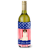 Caroline'S Treasures Bb3022Literk Patriotic Usa Moscow Watchdog Wine Bottle Hugger Cold-Beverage-Koozies, 750 Ml, Multicolor