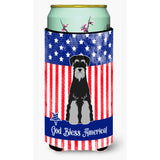 Caroline'S Treasures Bb3029Tbc Usa Standard Schnauzer Black Grey Tall Boy Hugger Cold-Beverage-Koozies, Multicolor