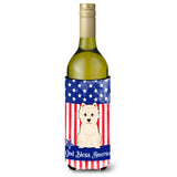 Caroline'S Treasures Bb3037Literk Patriotic Usa Westie Wine Bottle Hugger Cold-Beverage-Koozies, 750 Ml, Multicolor
