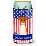 Caroline'S Treasures Bb3103Tbc Patriotic Usa Jack Russell Terrier Tall Boy Hugger Cold-Beverage-Koozies, Multicolor