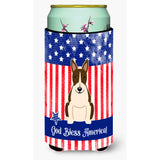 Caroline'S Treasures Bb3131Tbc Usa Bull Terrier Dark Brindle Tall Boy Hugger Cold-Beverage-Koozies, Multicolor