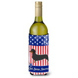 Caroline'S Treasures Usa Patriotic Dachshund Wine Bottle Beverage Insulator Hugger, 750 Ml, Multicolor