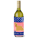 Caroline'S Treasures Usa Patriotic Cocker Spaniel Wine Bottle Beverage Insulator Hugger, 750 Ml, Multicolor