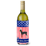 Caroline'S Treasures Usa Patriotic Toy Fox Terrier Wine Bottle Beverage Insulator Hugger, 750 Ml, Multicolor