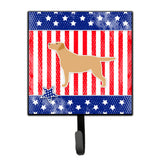Caroline'S Treasures Usa Patriotic Yellow Labrador Retriever Leash Or Key Holder Bb3297Sh4, Small, Multicolor