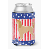 Caroline'S Treasures Usa Patriotic Afghan Hound Can Or Bottle Hugger Bb3306Cc, Can Hugger, Multicolor