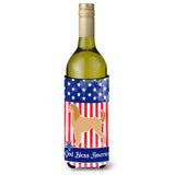 Caroline'S Treasures Usa Patriotic Afghan Hound Wine Bottle Beverage Insulator Hugger, 750 Ml, Multicolor