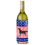 Caroline'S Treasures Usa Patriotic Black Labrador Retriever Wine Bottle Beverage Insulator Hugger, 750 Ml, Multicolor