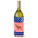 Caroline'S Treasures Usa Patriotic English Cocker Spaniel Wine Bottle Beverage Insulator Hugger, 750 Ml, Multicolor