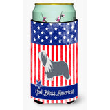 Caroline'S Treasures Usa Patriotic Bearded Collie Beverage Insulator Hugger, Tall Boy, Multicolor