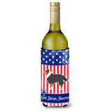 Caroline'S Treasures Usa Patriotic Sheltie/Shetland Sheepdog Wine Bottle Beverage Insulator Hugger, 750 Ml, Multicolor