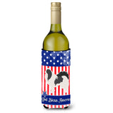 Caroline'S Treasures Usa Patriotic Japanese Chin Wine Bottle Beverage Insulator Hugger, 750 Ml, Multicolor