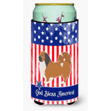 Caroline'S Treasures Usa Patriotic Pekingese Beverage Insulator Hugger, Tall Boy, Multicolor