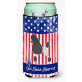 Caroline'S Treasures Usa Patriotic Poodle Beverage Insulator Hugger, Tall Boy, Multicolor
