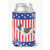 Caroline'S Treasures Usa Patriotic French Bulldog Can Or Bottle Hugger Bb3341Cc, Can Hugger, Multicolor