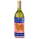 Caroline'S Treasures Usa Patriotic Chow Chow Wine Bottle Beverage Insulator Hugger, 750 Ml, Multicolor