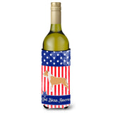 Caroline'S Treasures Usa Patriotic Staffordshire Bull Terrier Wine Bottle Beverage Insulator Hugger, 750 Ml, Multicolor