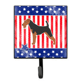 Caroline'S Treasures Usa Patriotic Airedale Terrier Leash Or Key Holder Bb3357Sh4, Small, Multicolor