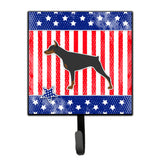 Caroline'S Treasures Usa Patriotic Doberman Pinscher Leash Or Key Holder Bb3360Sh4, Small, Multicolor