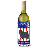 Caroline'S Treasures Usa Patriotic Puli Wine Bottle Beverage Insulator Hugger, 750 Ml, Multicolor