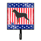 Caroline'S Treasures Usa Patriotic Rottweiler Leash Or Key Holder Bb3366Sh4, Small, Multicolor