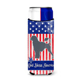 Caroline'S Treasures Usa Patriotic Portuguese Water Dog Michelob Ultra Hugger For Slim Cans, Slim Can, Multicolor