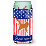 Caroline'S Treasures Usa Patriotic Akita Tall Boy Beverage Insulator Hugger, Multicolor