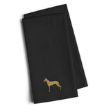 Caroline'S Treasures Bb3388Bktwe Pharaoh Hound Black Embroidered Kitchen Towel (Set Of 2), 28 H X 19 W, Multicolor