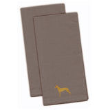 Caroline'S Treasures Bb3388Gytwe Pharaoh Hound Gray Embroidered Kitchen Towel (Set Of 2), 28 X 19, Multicolor