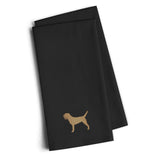 Caroline'S Treasures Bb3389Bktwe Border Terrier Black Embroidered Kitchen Towel (Set Of 2), 28 H X 19 W, Multicolor