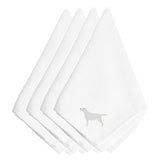 Caroline'S Treasures Bb3397Npke Yellow Labrador Retriever Embroidered Napkins (Set Of 4), 20, Multicolor