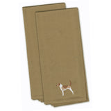 Caroline'S Treasures Bb3398Tntwe American Foxhound Tan Embroidered Kitchen Towel (Set Of 2), 28 X 19, Multicolor