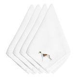 Caroline'S Treasures Bb3405Npke Greyhound Embroidered Napkins (Set Of 4), 20, Multicolor