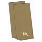 Caroline'S Treasures Bb3407Tntwe Jack Russell Terrier Tan Embroidered Kitchen Towel (Set Of 2), 28 X 19, Multicolor