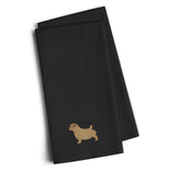 Caroline'S Treasures Bb3409Bktwe Norfolk Terrier Black Embroidered Kitchen Towel (Set Of 2), 28 H X 19 W, Multicolor