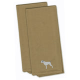 Caroline'S Treasures Bb3411Tntwe German Wirehaired Pointer Tan Embroidered Kitchen Towel (Set Of 2), 28 X 19, Multicol