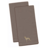 Caroline'S Treasures Bb3414Gytwe Italian Greyhound Gray Embroidered Kitchen Towel (Set Of 2), 28 X 19, Multicolor