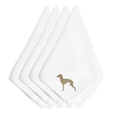 Caroline'S Treasures Bb3414Npke Italian Greyhound Embroidered Napkins (Set Of 4), 20, Multicolor