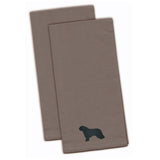 Caroline'S Treasures Bb3415Gytwe Spanish Water Dog Gray Embroidered Kitchen Towel (Set Of 2), 28 X 19, Multicolor