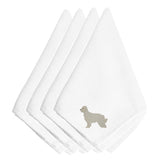 Caroline'S Treasures Bb3418Npke Pyrenean Shepherd Embroidered Napkins (Set Of 4), 20, Multicolor