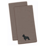 Caroline'S Treasures Bb3426Gytwe Briard Gray Embroidered Kitchen Towel (Set Of 2), 28 X 19, Multicolor