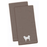 Caroline'S Treasures Bb3427Gytwe Polish Tatra Sheepdog Gray Embroidered Kitchen Towel (Set Of 2), 28 X 19, Multicolor,