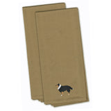Caroline'S Treasures Bb3430Tntwe Sheltie/Shetland Sheepdog Tan Embroidered Kitchen Towel (Set Of 2), 28 X 19, Multicol